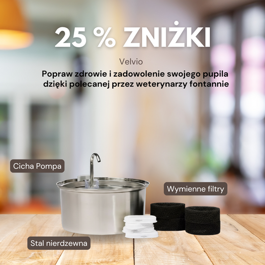 TotalClean Czysta woda zdrowy kot fontanna Velvio™ 3.2 L
