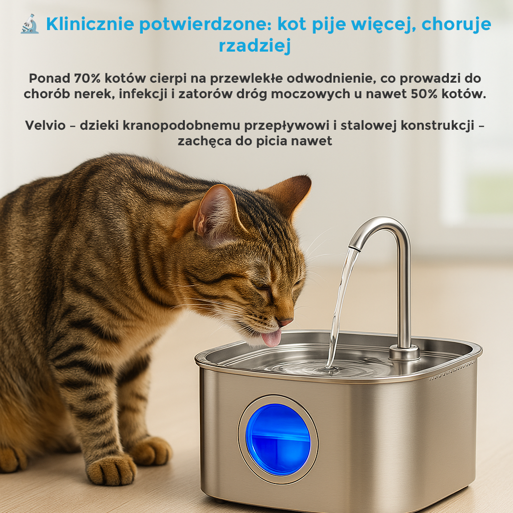PureFlow Zapewnij swojemu kotu więcej lat zdrowego życia dzięki Velvio™ 3.2 L