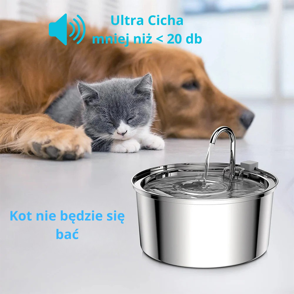 TotalClean Czysta woda zdrowy kot fontanna Velvio™ 3.2 L